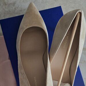 Stuart Weitzman Dancer 75 Pump size 11.5 golden beige new